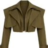On A Ride Trench Jacket And Short Jacket - Olive