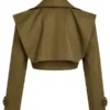 On A Ride Trench Jacket And Short Jacket - Olive Back