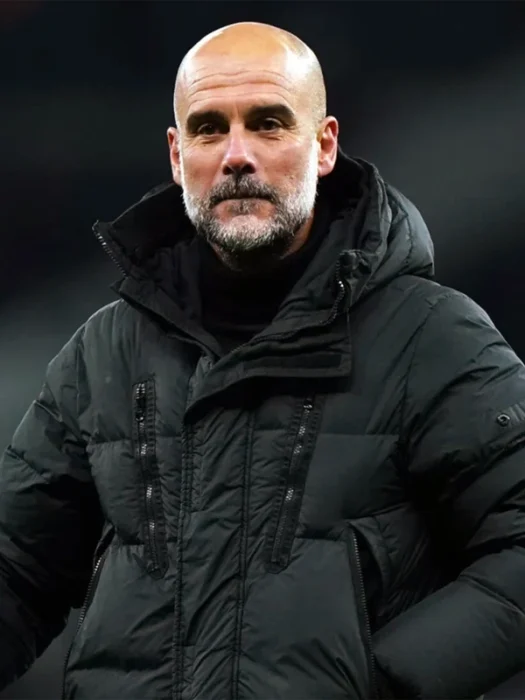 Pep Guardiola Black Hooded Coat