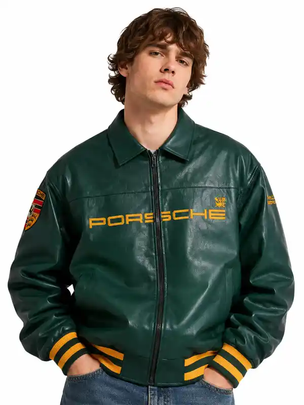 Porsche Leather Green Jacket
