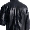 Pressure Reactive Faux Leather Moto Jacket Back