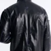 Pressure Reactive Faux Leather Moto Jacket Back