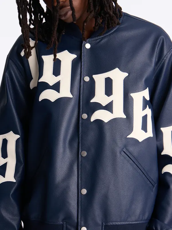 Relaxed ’96 Faux Pebble Leather Jacket