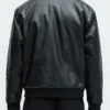 Relaxed Blessed Embroidered Black Coach Jacket Back
