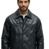Relaxed Blessed Embroidered Coach Jacket