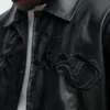 Relaxed Blessed Embroidered Coach Jacket