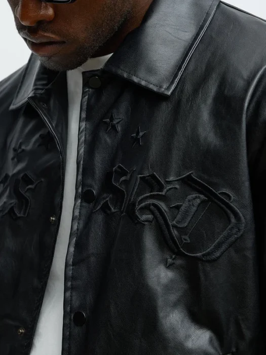 Relaxed Blessed Embroidered Coach Jacket