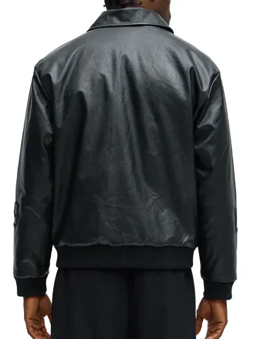 Relaxed Blessed Embroidered Coach Jacket Back