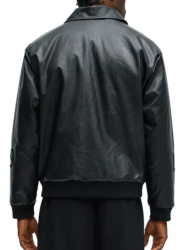 Relaxed Blessed Embroidered Coach Jacket Back