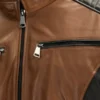 Roadster Two Tone Men’s Black and Brown Jacket