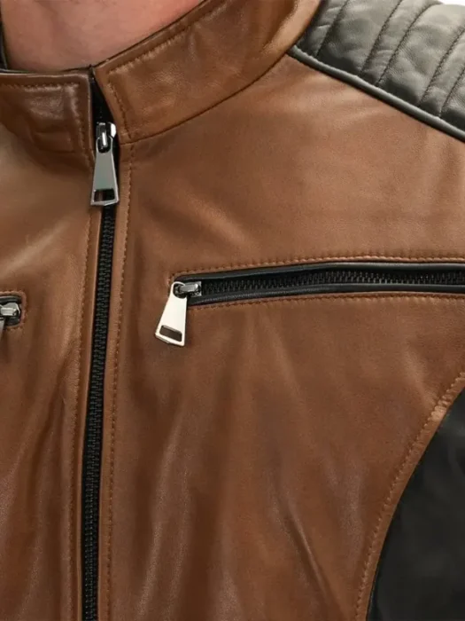Roadster Two Tone Men’s Black and Brown Jacket