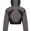 Set The Trend Windbreaker Jacket - Charcoal combo Back