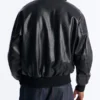 Shelby Racing Embossed Faux Leather Jacket Back