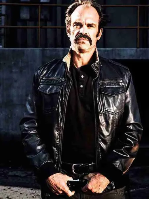 Simon The Walking Dead Black Bomber Jacket