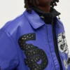 Southpole Midnight Riot Leather Varsity Jacket