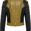 Speed Racer Racing Jacket - Olive And combo Back