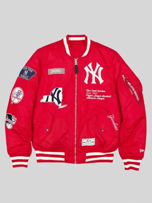Spike Lee New York MA 1 Red Bomber Jacket
