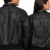 Supreme x Vanson Leathers Spiderman Black Leather Bomber Jacket Back