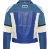 Switched It Up Faux Leather Jacket - Blue combo Back