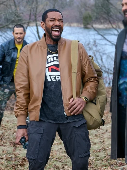 The Boys Laz Alonso Mother’s Milk Leather Jacket
