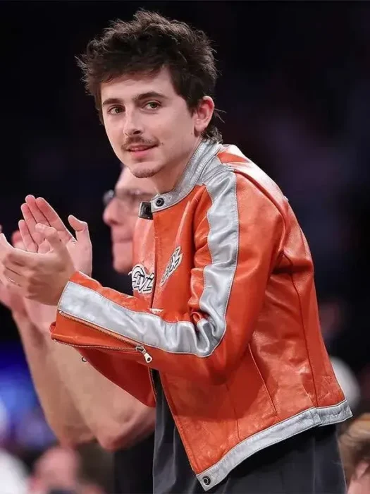 Timothée Chalamet Avirex Orange Jacket