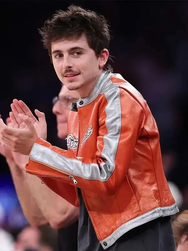 Timothée Chalamet Avirex Orange Jacket