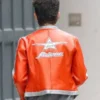 Timothée Chalamet Avirex Orange Leather Jacket