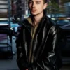 Timothee Chalamet Leather Black Jacket