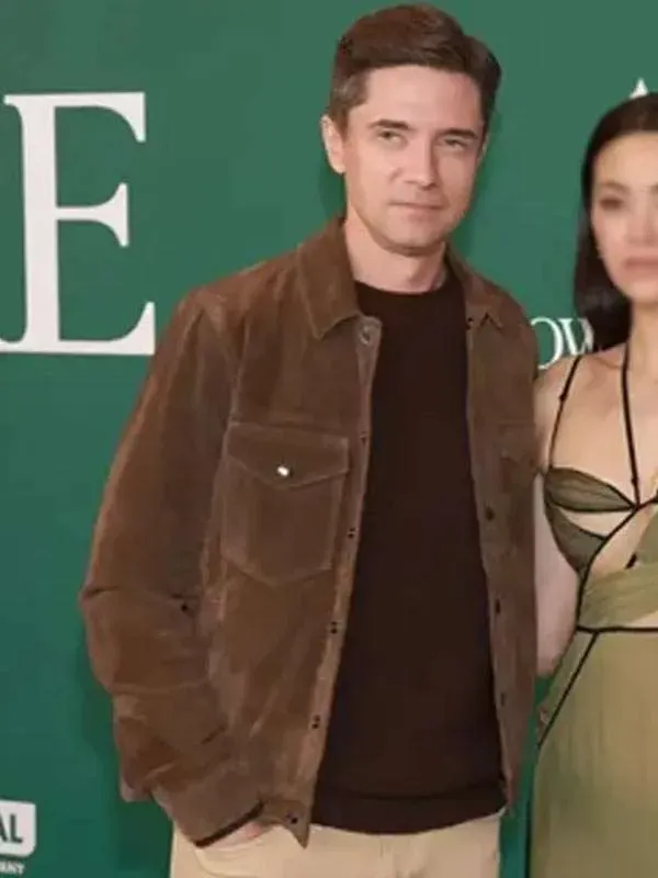 Topher Grace How to Make a Killing Leather Brown Jacket