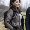 Tracker Sofia Pernas S01 Shearling Leather Jacket