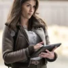 Tracker Sofia Pernas Shearling Leather Jacket