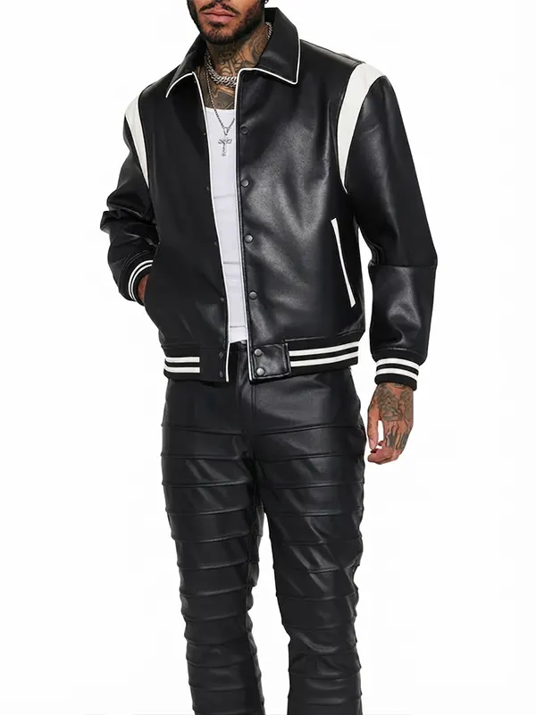 Uncompromising Faux Leather Jacket