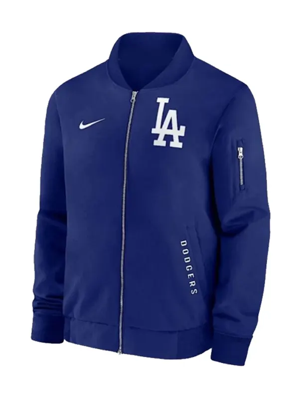 Unisex Los Angeles Dodgers 2025 Dugout Blue Bomber Jacket