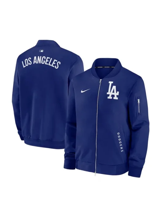 Unisex Los Angeles Dodgers Dugout Blue Bomber Jacket