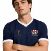 Waffle Effect Kids England Navy Jersey