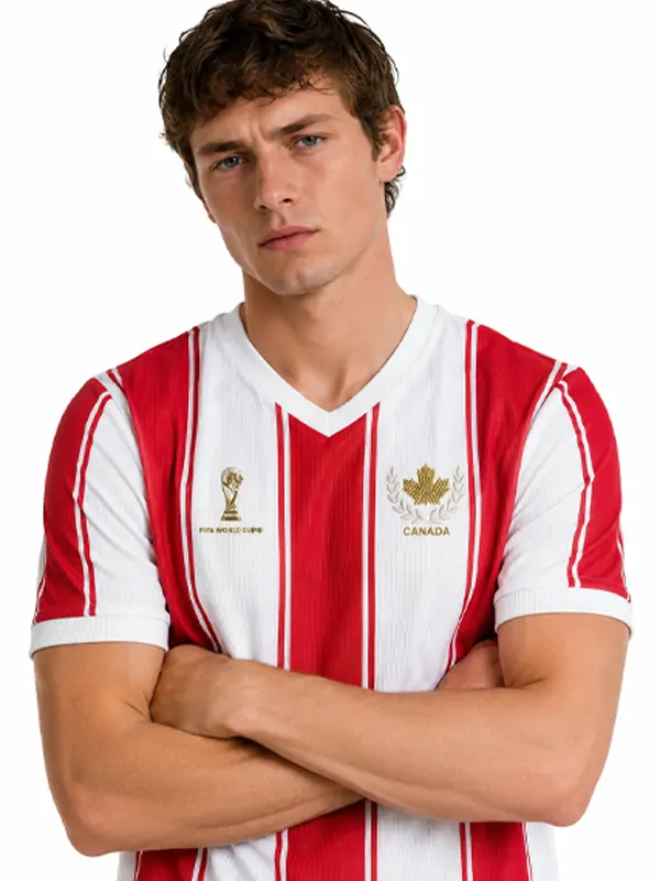 Waffle Effect Red Canada Jersey
