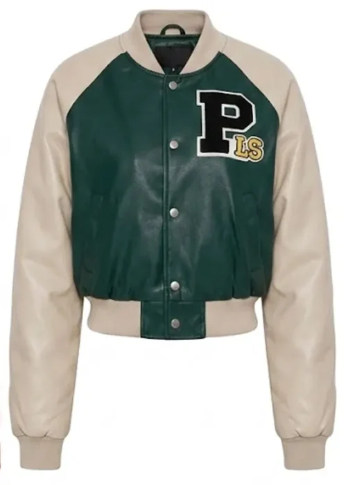 Walk The Hallways Varsity Jacket - Green combo