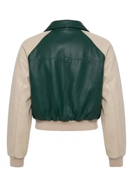Walk The Hallways Varsity Jacket - Green combo Back
