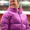 Women National Football England Lionesses Purple Jacket