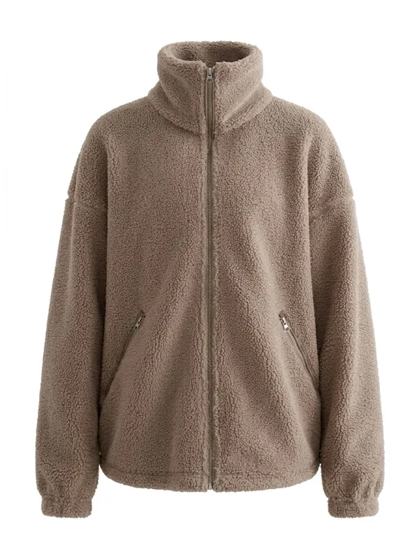 Womens Beoge Pile Teddy Jacket