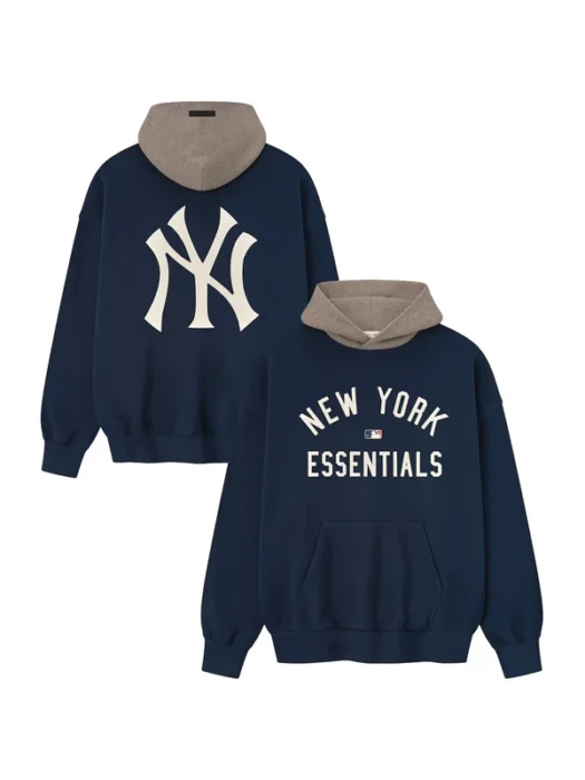 Yankees Fear Of God Essentials Sport Pullover Hoodie