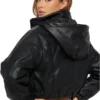 Young Mogul Faux Leather Jacket Back