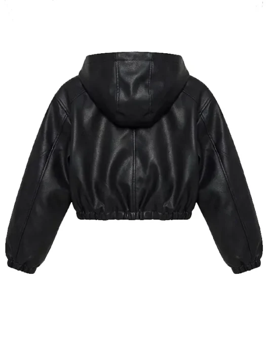 Young Mogul Faux Leather Jacket - Black Back