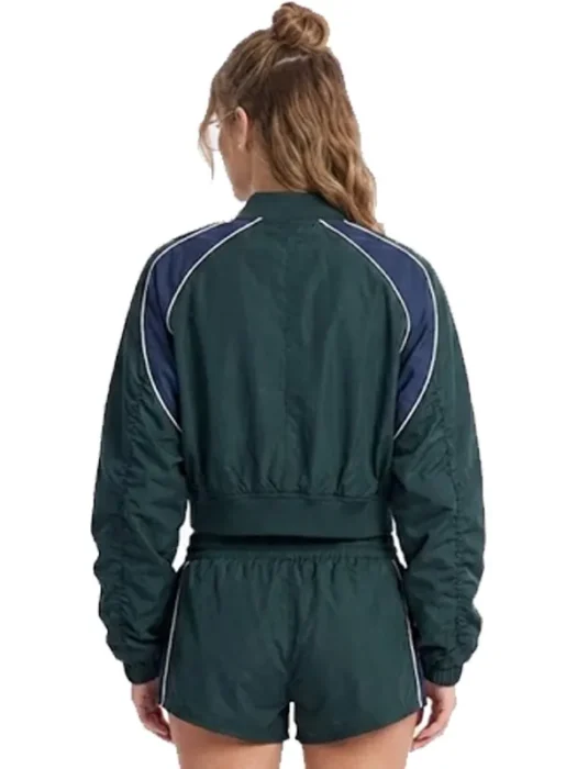 Your Best Shot Double Zip Windbreaker Jacket Back