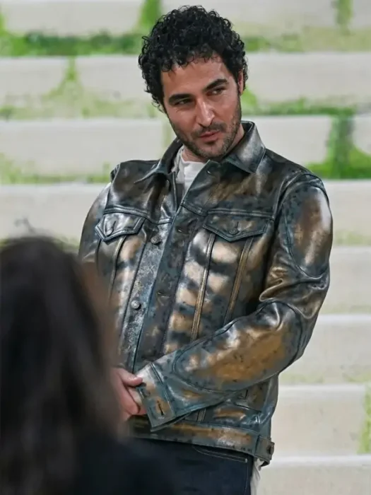 2026 Met Gala Zac Posen Leather Jacket