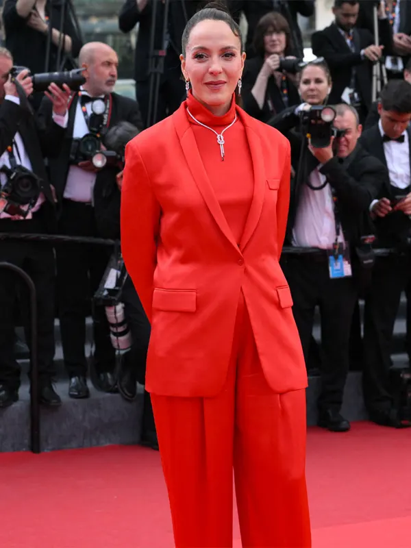79th Annual Cannes Film Festival Monia Chokri Red Blazer