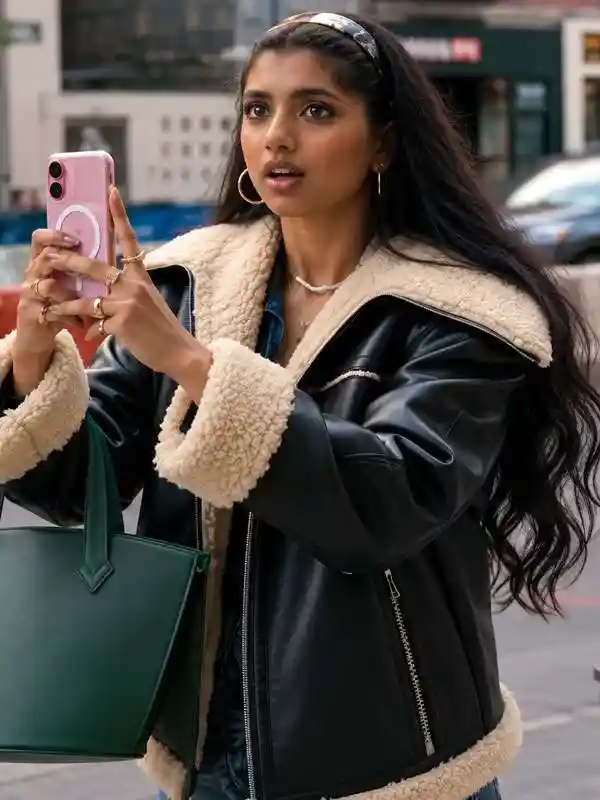 Abhinaya Chilukuri Not Suitable for Work Leather Jacket