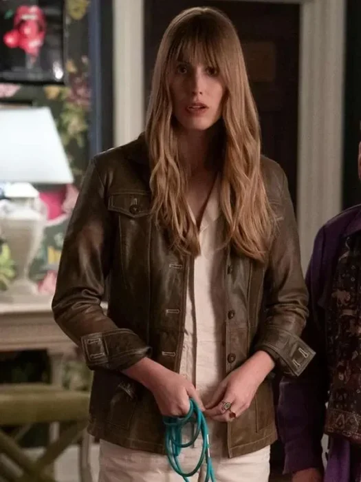 Alexandra Templer Only Murders in the Building Helga Heino Leather Jacket
