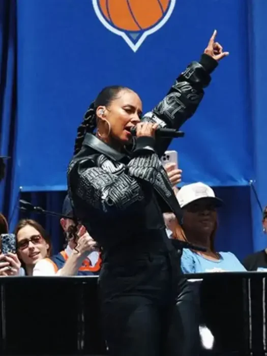 Alicia Keys Knicks Victory Parade 2026 Concert Jacket
