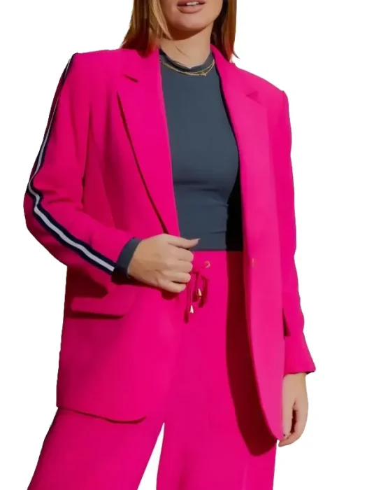 Anne Edmonds Bad Company Striped Sleeves Blazer